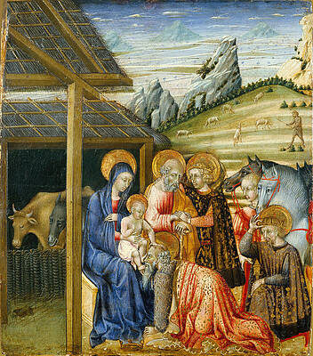 The Adoration Of The Magi 2 Print by Giovanni di Paolo