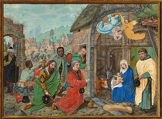 The Adoration Of The Magi Print by Simon Bening