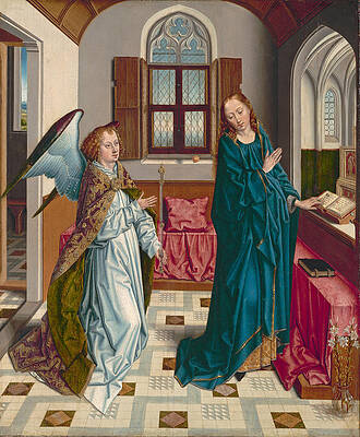 The Annunciation Print by Aelbrecht Bouts