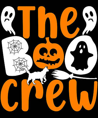 Wall Art - Digital Art - The Boo Crew Halloween by Flippin Sweet Gear