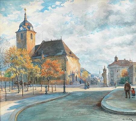 A little church in Durnfeld, Austria (Van Gogh Watercolor on Moleskine  Watercolor Album) : r/Watercolor