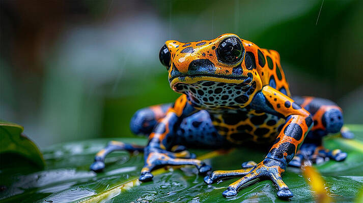 Wall Art - Photograph - The Colourful But Poisonous Dart Frog by Printed View