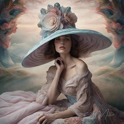 Wall Art - Digital Art - The Dreaming Muse by David Miller