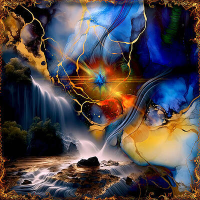 Wall Art - Digital Art - The End Of The Rainbow by Michael Damiani