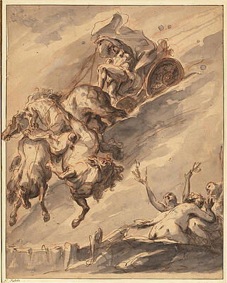The Fall of Phaeton Print by Gaspare Diziani