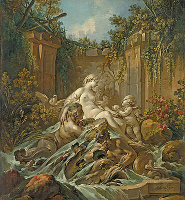 The Fountain of Venus Print by Francois Boucher