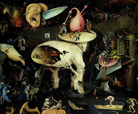 Wall Art - Painting - The Garden of Earthly Delights, Tree Man by Hieronymus Bosch