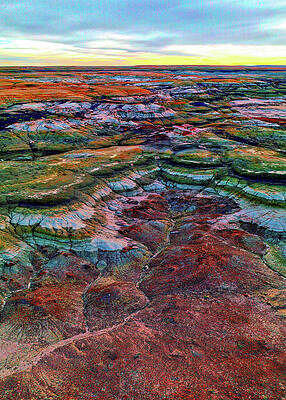 The Glorious Morning Aerial Birds Eye View Landscape Abstract