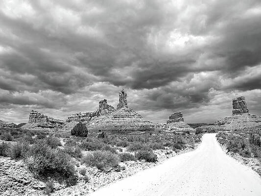 Wall Art - Photograph - The Black and White Road to the Gods by Joe Schofield