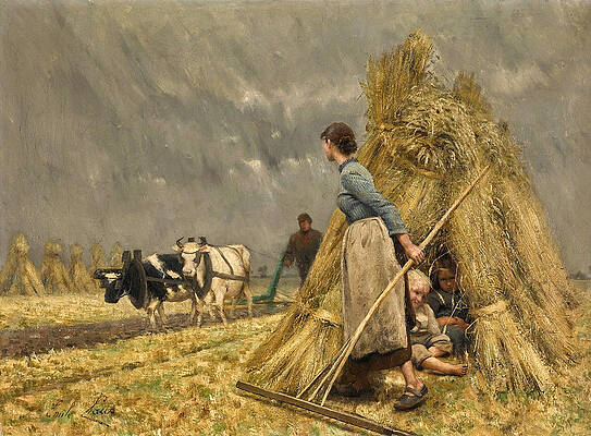 The Haymakers Print by Emile Claus