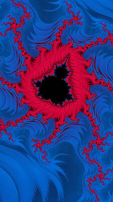 Wall Art - Digital Art - The Heart of Mandelbrot Fractal Abstract  by Shelli Fitzpatrick
