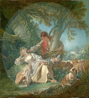 The Interrupted Sleep Print by Francois Boucher