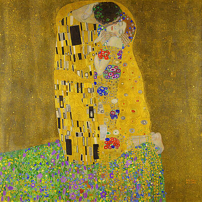 The Kiss Print by Gustav Klimt