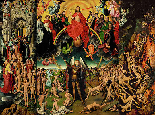 Wall Art - Painting - The Last Judgment by Hans Memling