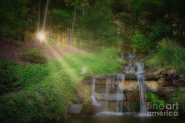 The Lodge at Flat Rock Waterfall by Amy Dundon The Lodge at Flat Rock Waterfall by Amy Dundon