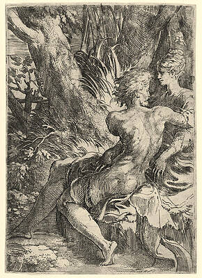 The Lovers Print by Parmigianino