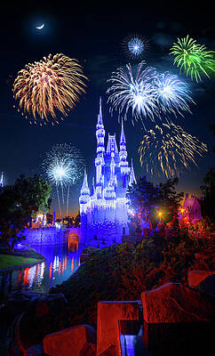 Wall Art - Photograph - The Magical Fireworks of Disney by Mark Andrew Thomas