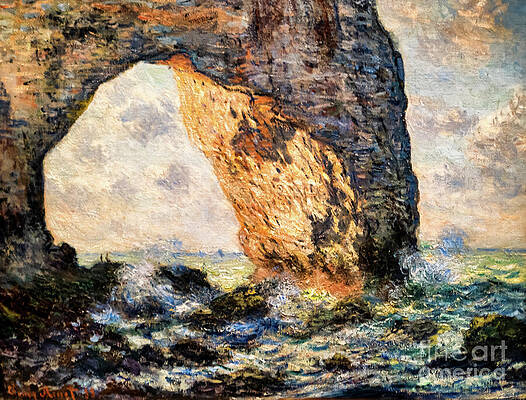 The Manneporte near Etretat 1883 by Claude Monet by Claude Monet The Manneporte near Etretat 1883 by Claude Monet by Claude Monet