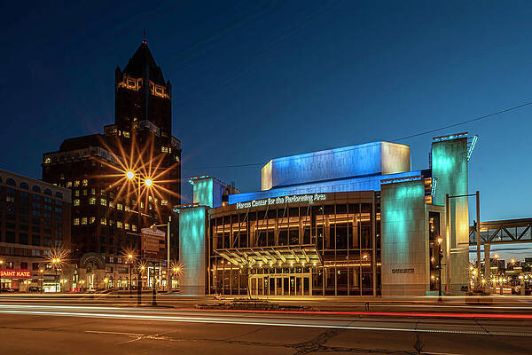 The Marcus Performing Arts Center in all its glory at blue hour by Sven Brogren The Marcus Performing Arts Center in all its glory at blue hour by Sven Brogren