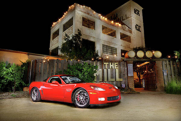 Wall Art - Photograph - The Mill with a 'Vette by Steve Templeton