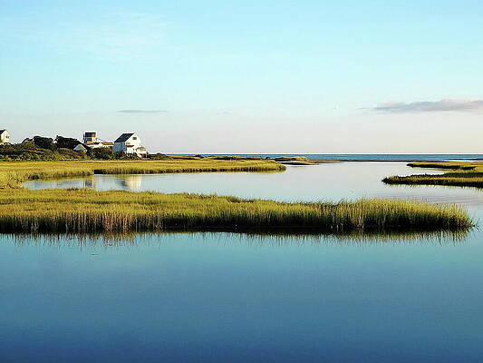 The Mouth of Swan Pond River, Cape Cod, MA by Lyuba Filatova The Mouth of Swan Pond River, Cape Cod, MA by Lyuba Filatova