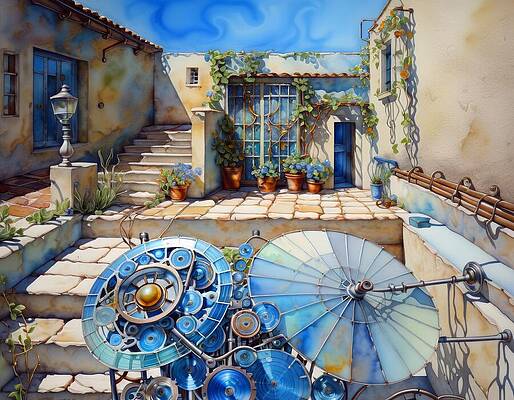 Wall Art - Digital Art - The New Pool Heater by Eris And AI