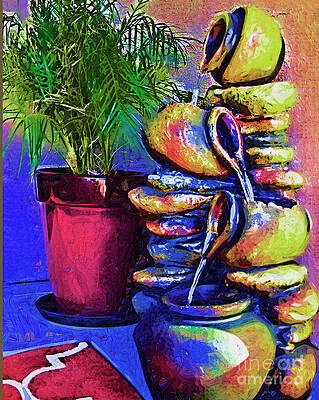 The Palm And The Fountain by Kirt Tisdale The Palm And The Fountain by Kirt Tisdale