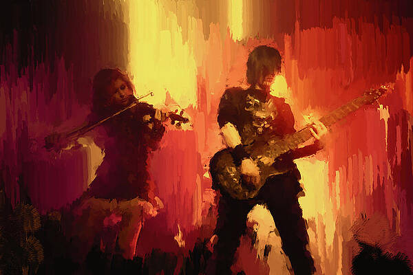 Wall Art - Digital Art - The Performance by Gradify Creations