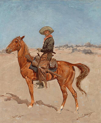 The Puncher Print by Frederic Remington