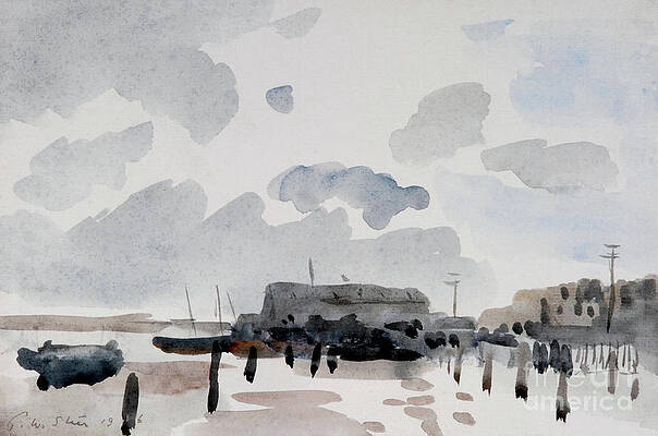 The Quay, Shoreham, 1926 watercolor by Philip Wilson Steer The Quay, Shoreham, 1926 watercolor by Philip Wilson Steer