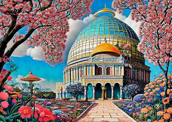 masjid e Nabwi 595 4 Painting by Mawra Tahreem - Pixels