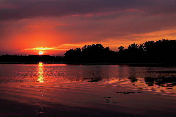 The Sun Going Down On The Rib River by Dale Kauzlaric The Sun Going Down On The Rib River by Dale Kauzlaric