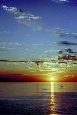 Wall Art - Photograph - The Sun Says its Goodbye, Bayfield by Brian Shaw