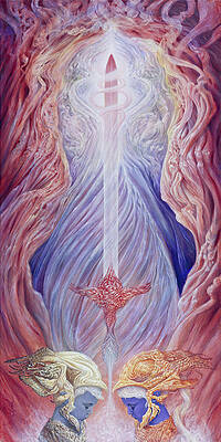 Wall Art - Painting - The Sword of Captivation by Kevin Campeau