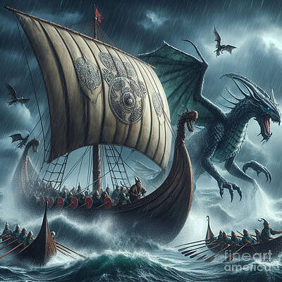 Viking Dragons Wall Decoration