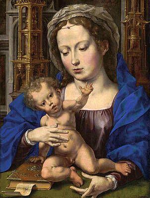 The Virgin and Child 2 Print by Jan Gossaert