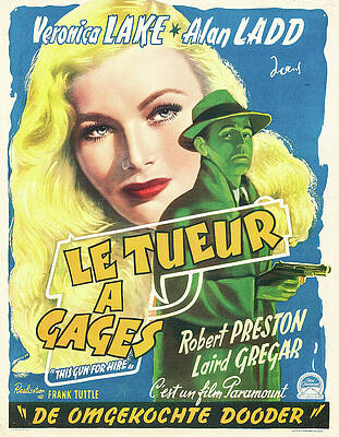 ''This Gun For Hire'' 1942 by Stars on Art ''This Gun For Hire'' 1942 by Stars on Art