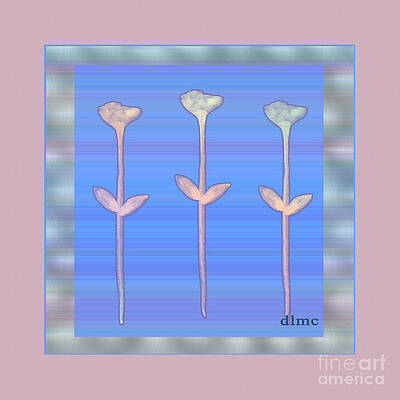 Three Posies Paint by Donna L Munro Three Posies Paint by Donna L Munro