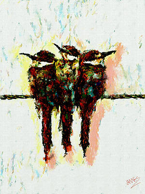 Three small birds by James Shepherd Three small birds by James Shepherd
