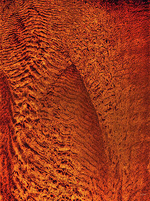 Wall Art - Digital Art - Tidal Sand pattern at the beach by Bruce Block