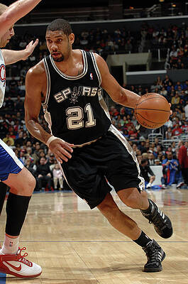 Wall Art - Photograph - Tim Duncan and Chris Kaman by Noah Graham