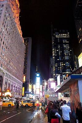  Photograph - Times Square at Night by Alora City
