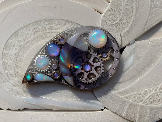 Wall Art - Digital Art - Tiny Beautiful Tech by Eris And AI