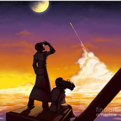 To the moon by Butler Phillips