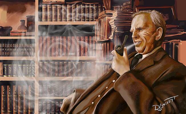 Tolkien Daydreams Recorded Painting by David Luebbert Tolkien Daydreams Recorded Painting by David Luebbert