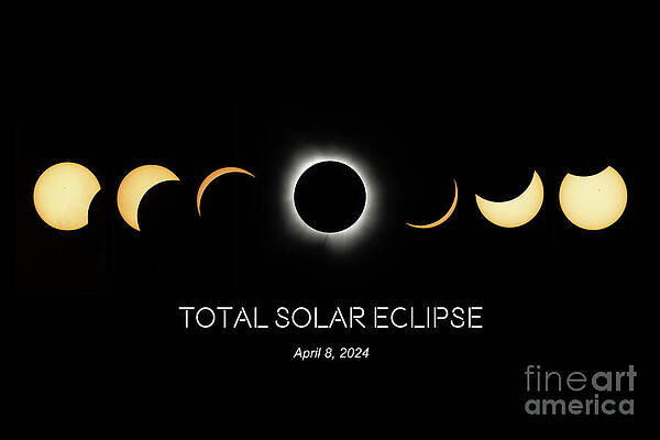 Wall Art - Photograph - Total Solar Eclipse, April 8 2024 by Best of NASA