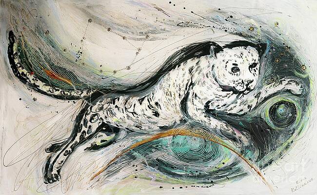 Totem series #4. White Jaguar by Elena Kotliarker Totem series #4. White Jaguar by Elena Kotliarker