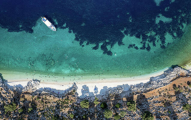 Wall Art - Photograph - Idyllic isolated tropical  beach by Michalakis Ppalis