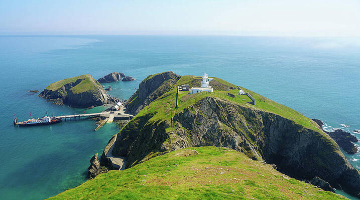 Wall Art - Photograph - Tourists from MS Oldenburg on Lundy Island in Devon by Steven Heap