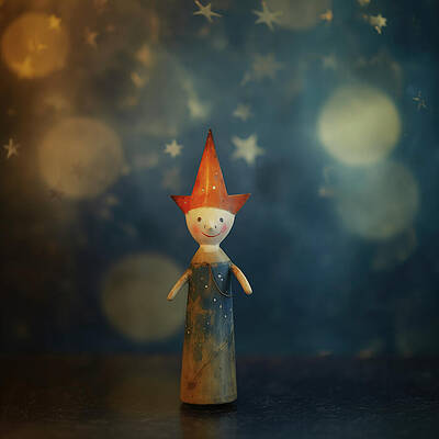 Wall Art - Digital Art - Toy Clown with Pointed Red Cap by Yo Pedro